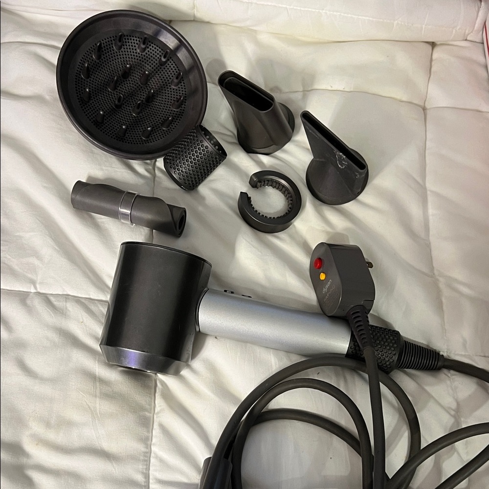 Dyson Silver and Black Hair Dryer